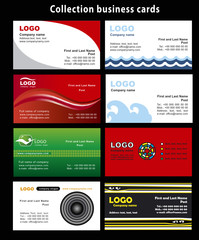 Collection business cards templates 5