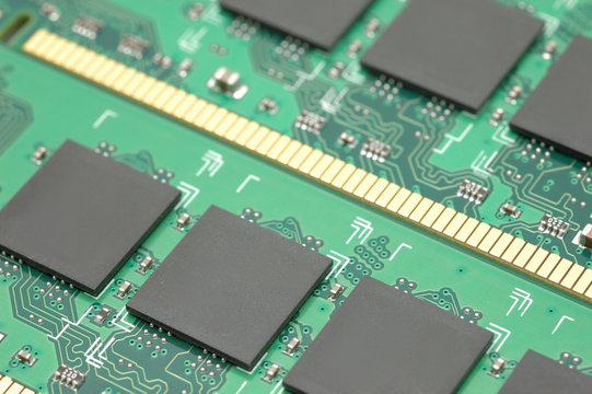 Closeup of micro chips