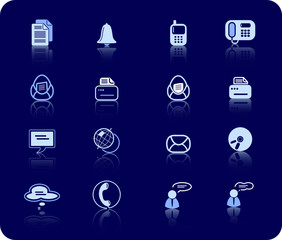Miscellaneous office and communication vector icons