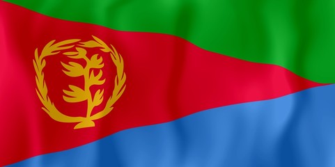 drapeau froissé erythree eritrea crumpled flag