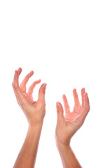 Outstretched empty hands