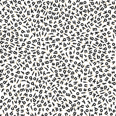 Seamless alphabet letters background