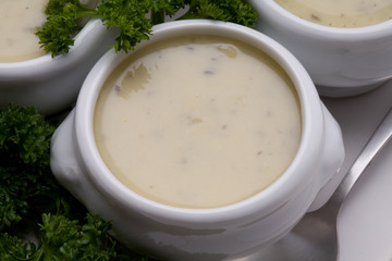 mini appetizer soup bowls