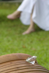 Diamond with lady legs