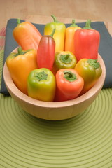 peppers on bowl