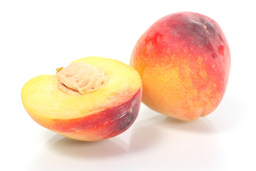 Two fresh peach