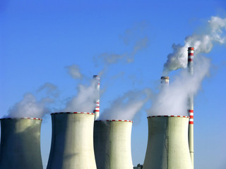 Cooling-tower of coal power-plant
