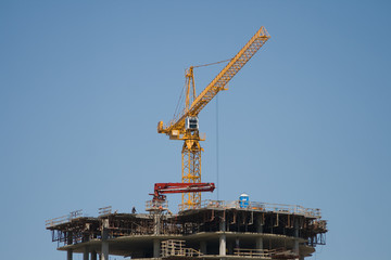 Fototapeta na wymiar Building Construction Crane