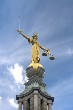 justice and blue skies