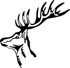 cerf 2 - vecteur