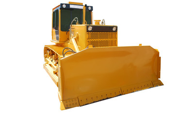 earth-moving machine isolated