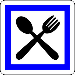 a0183 - Panneau information RESTAURANT