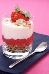 yogurt with strawberries