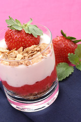 yogurt with strawberries