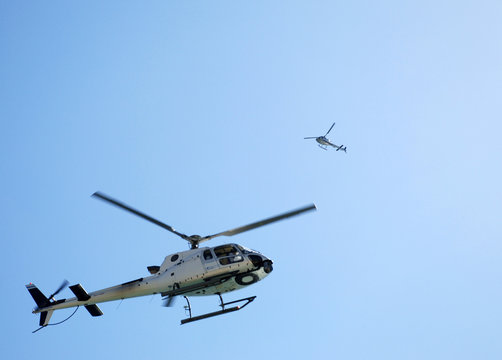 2 helicoptères reportage vidéo