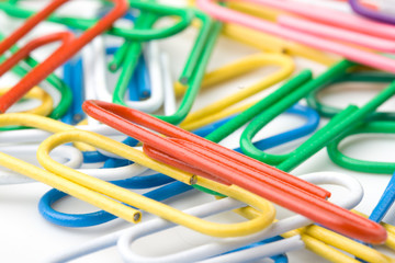 Colorful paper clips