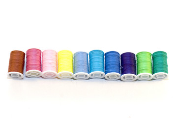 Different colors threads