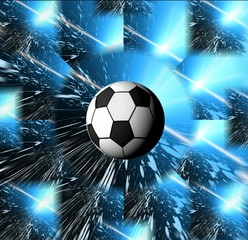 Naklejka premium Football. Space abstract