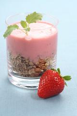 yogurt with strawberries