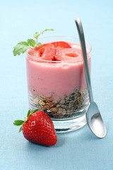 yogurt with strawberries