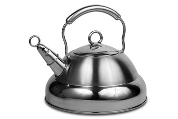Modern metal teapot