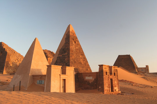 Famous Meroe pyramids