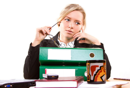 businesswoman in office