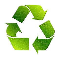 Green recycle symbol