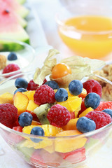 Summer refreshment - fruit salad