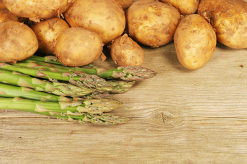 Asparagus and potatoes