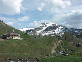 Obraz premium chalet in haute savoie