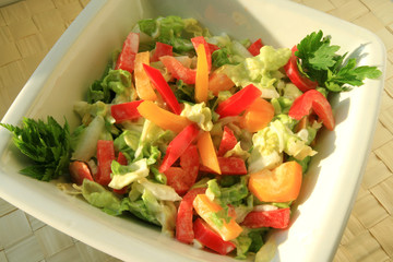 Colorful veggy salad