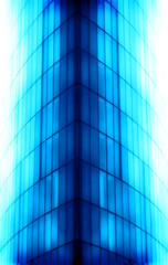 abstract blue building