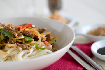 Delicious noodle dish