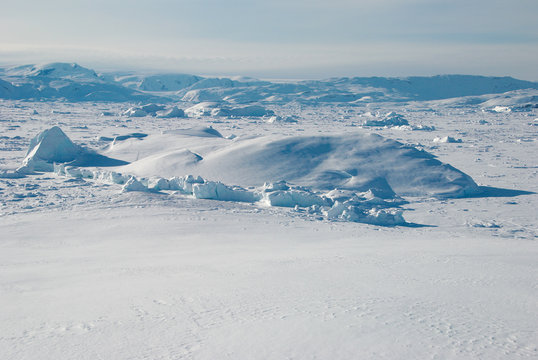 Ice field in Greenland