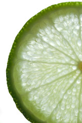 Close up of a Slice of Lime