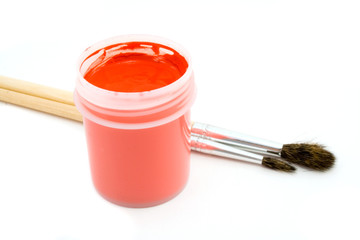 red gouache