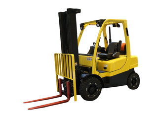 A Yellow Fork Lift Truck.