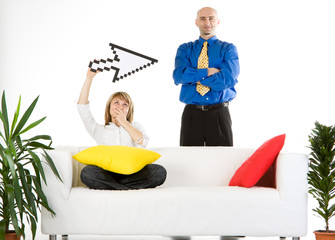 Business Team with Pointer