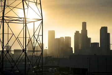 Fototapeten Downtown Los Angeles industrial view © logoboom
