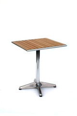 tavolino da bar in metallo e legno