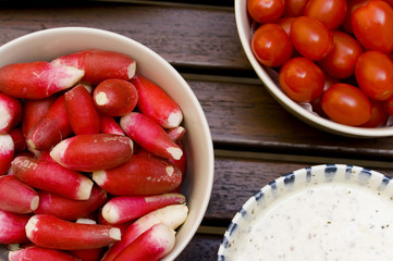 légumes à l'apéritif