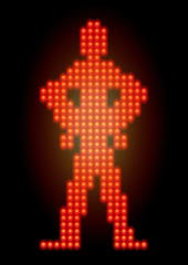 Feu de signalisation pour piéton qui stoppe