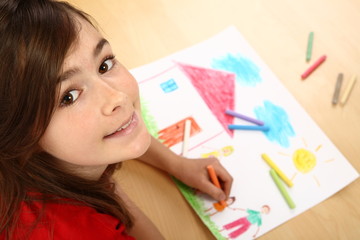 Girl drawing