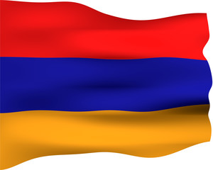 3D Flag of Armenia