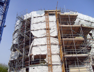 Overview of building site