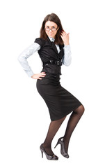 Fototapeta premium Young beautiful businesswoman