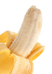 Open banana fruit