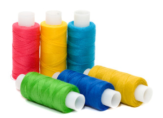 Coils of colour threads