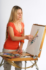 Blonde artist